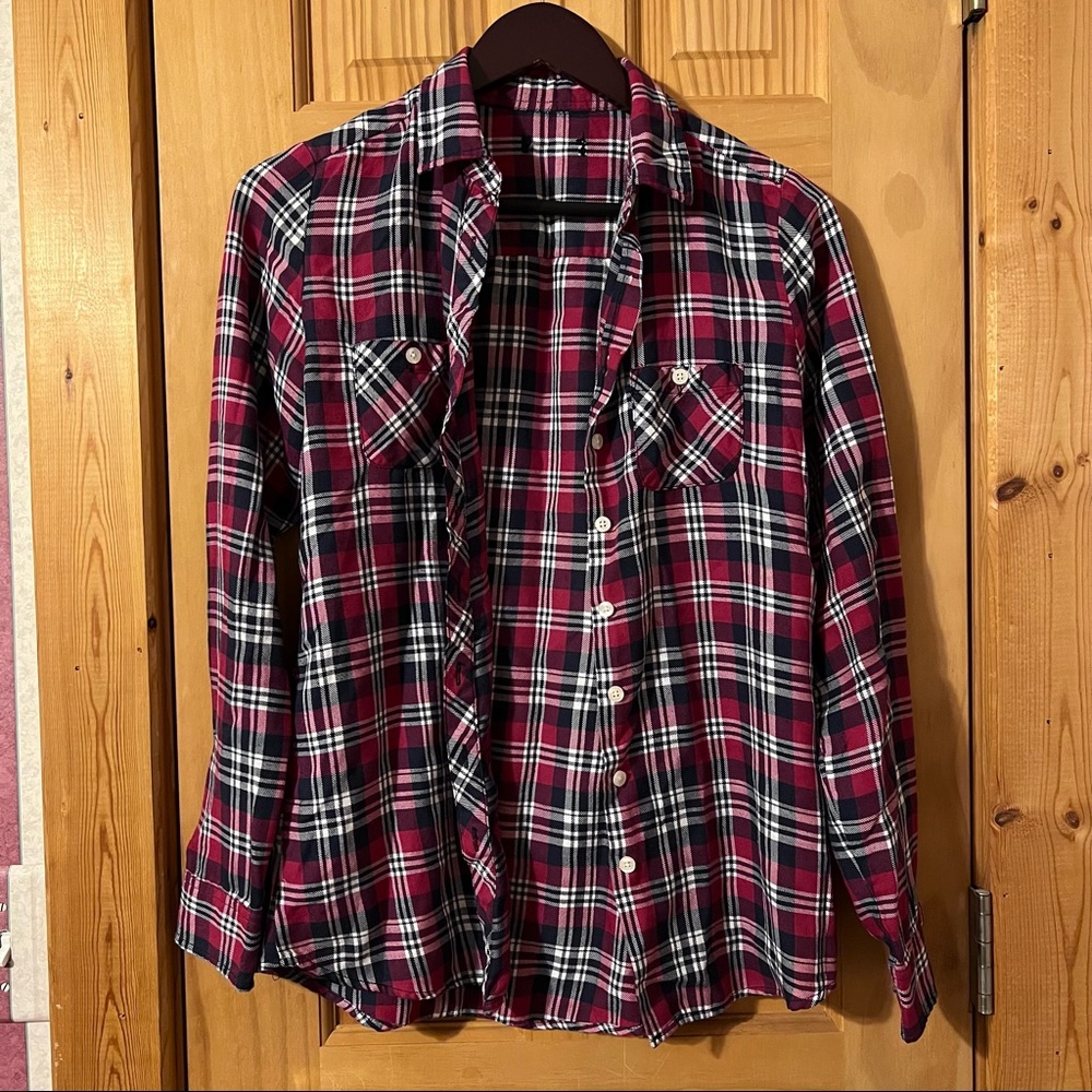pink plaid flannel